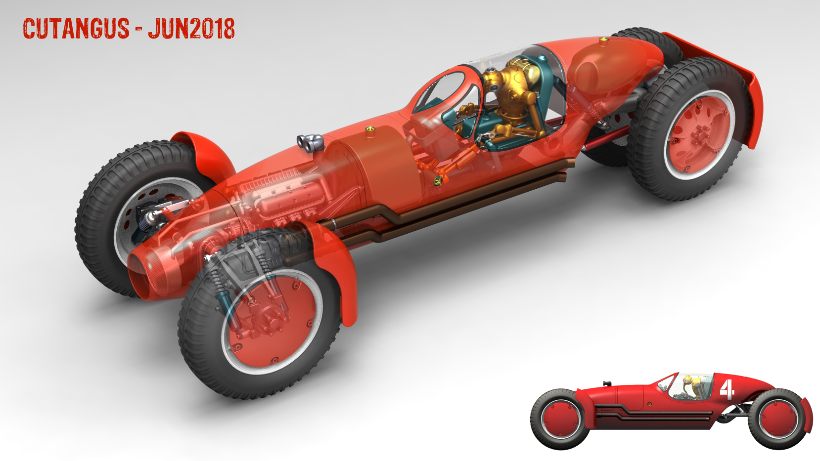 RETROFUTURISTIC LANDSPEEDER by CUTANGUS