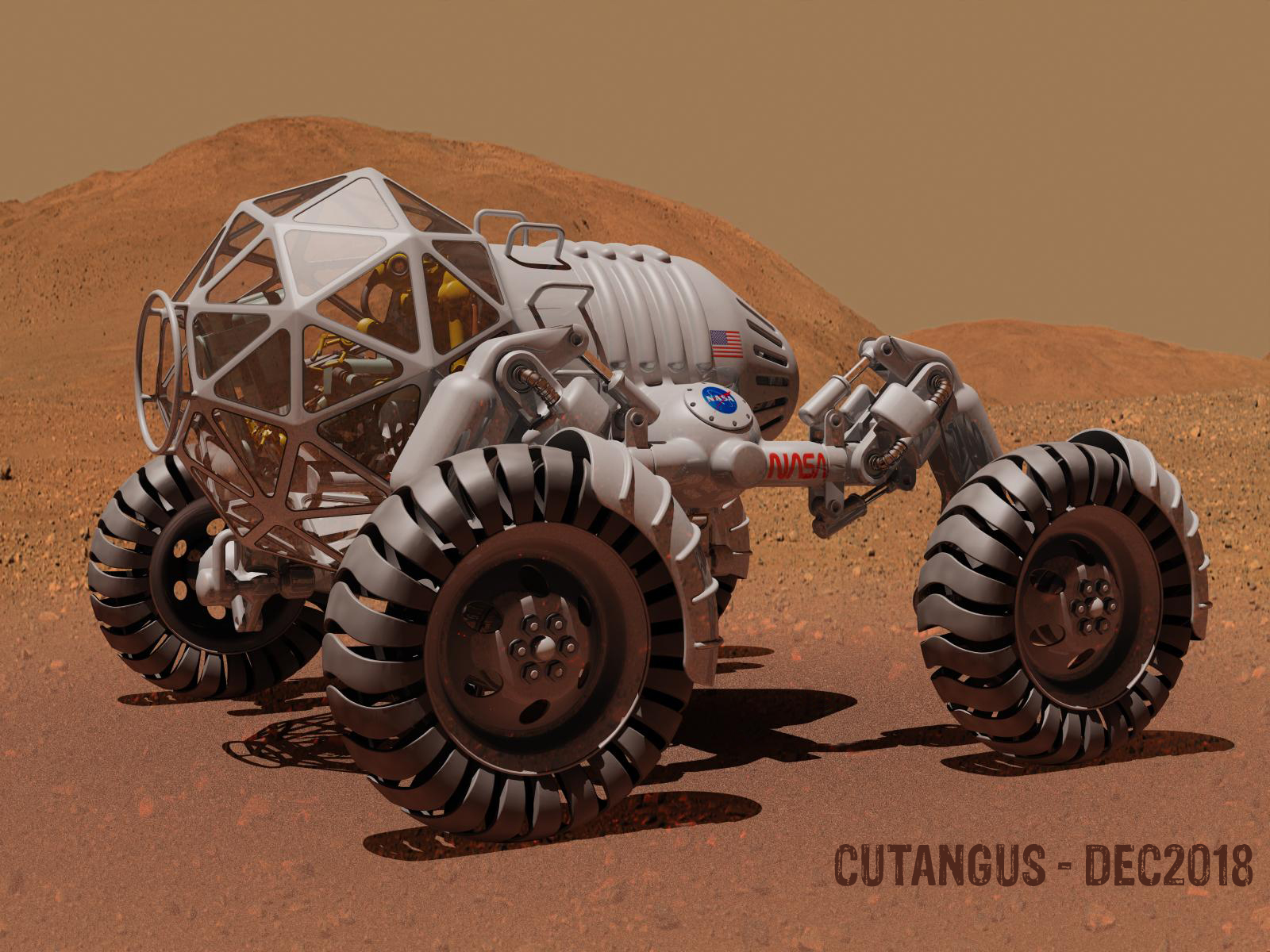 Mars Rover Vehicle (I) by CUTANGUS