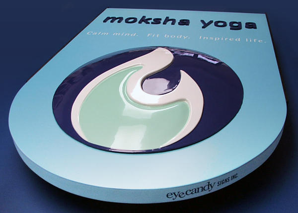 Moksha Yoga Sign - Finished