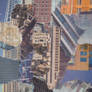 Cityscape Playing Card Collage