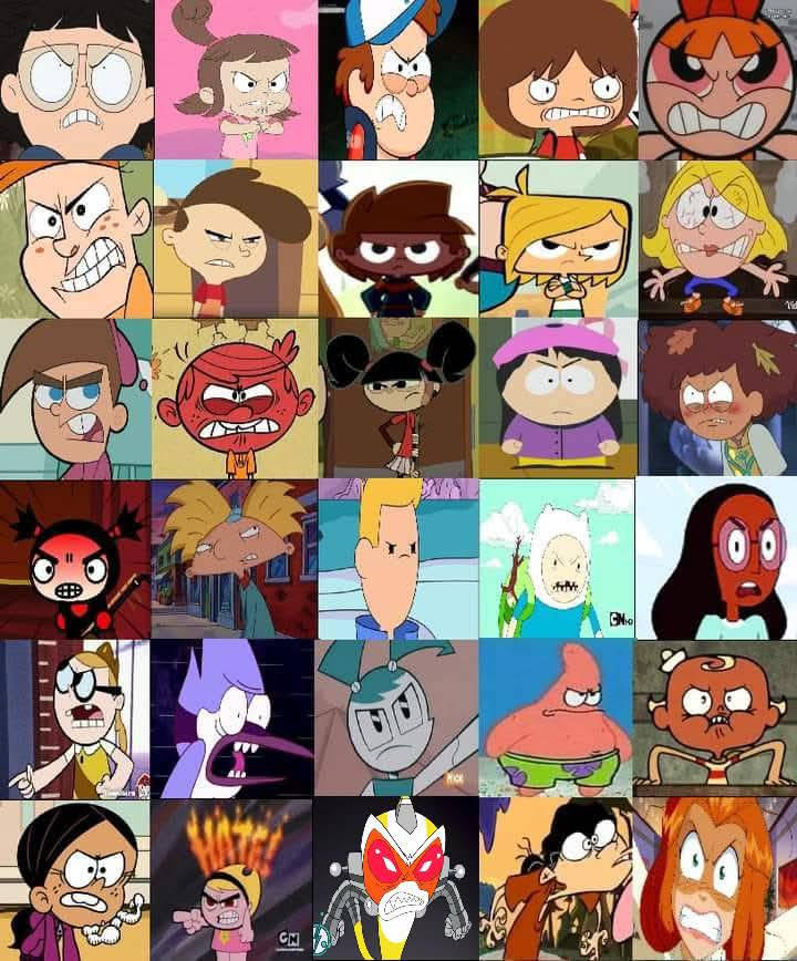 Indignant Characters Cartoon Characters Angry by larvacartoon354 on DeviantArt