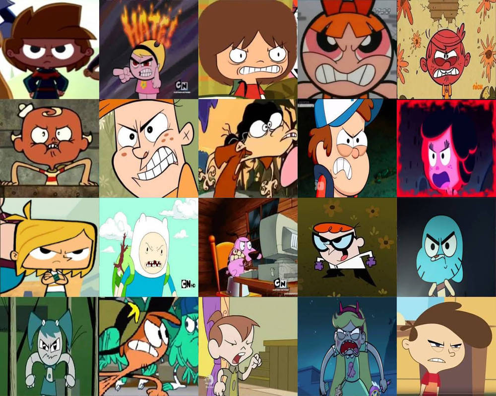 Indignant Characters CARTOON CHARACTERS ANGRY by larvacartoon354 on DeviantArt
