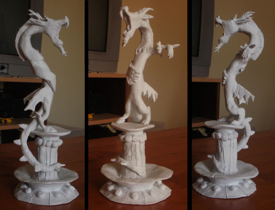 Discord clay statue