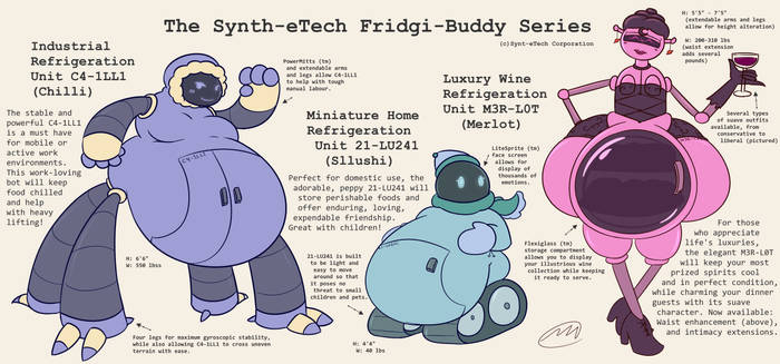 More Robots from Synth-eTech: Fridges