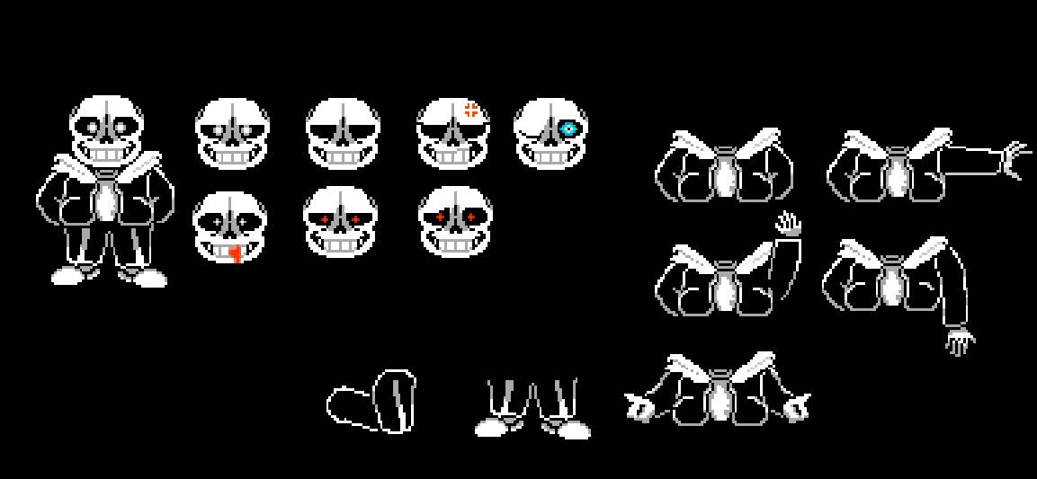 Undertale sans sprites by vau647 on DeviantArt