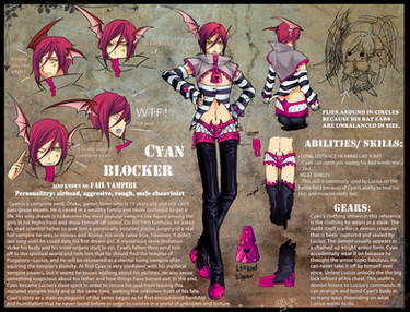 OC Reference-Fail Vampire-Cyan