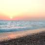 Black sea, Crimea, sunset