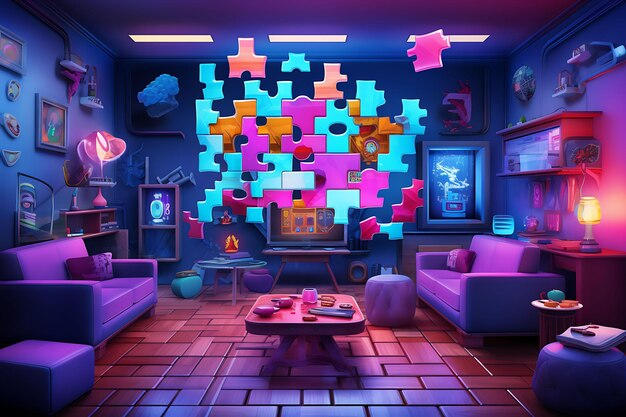Puzzle Bro's Living Room by SY64 on DeviantArt