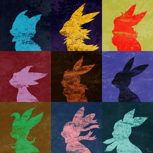 Eeveelution Pop Art