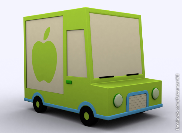 3d Delivery Truck - 3ds Max 2010 - Default Render