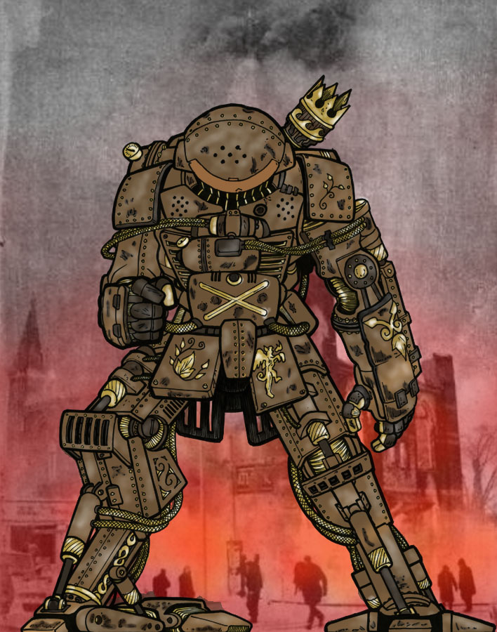 Steam Powered Suit Colouring