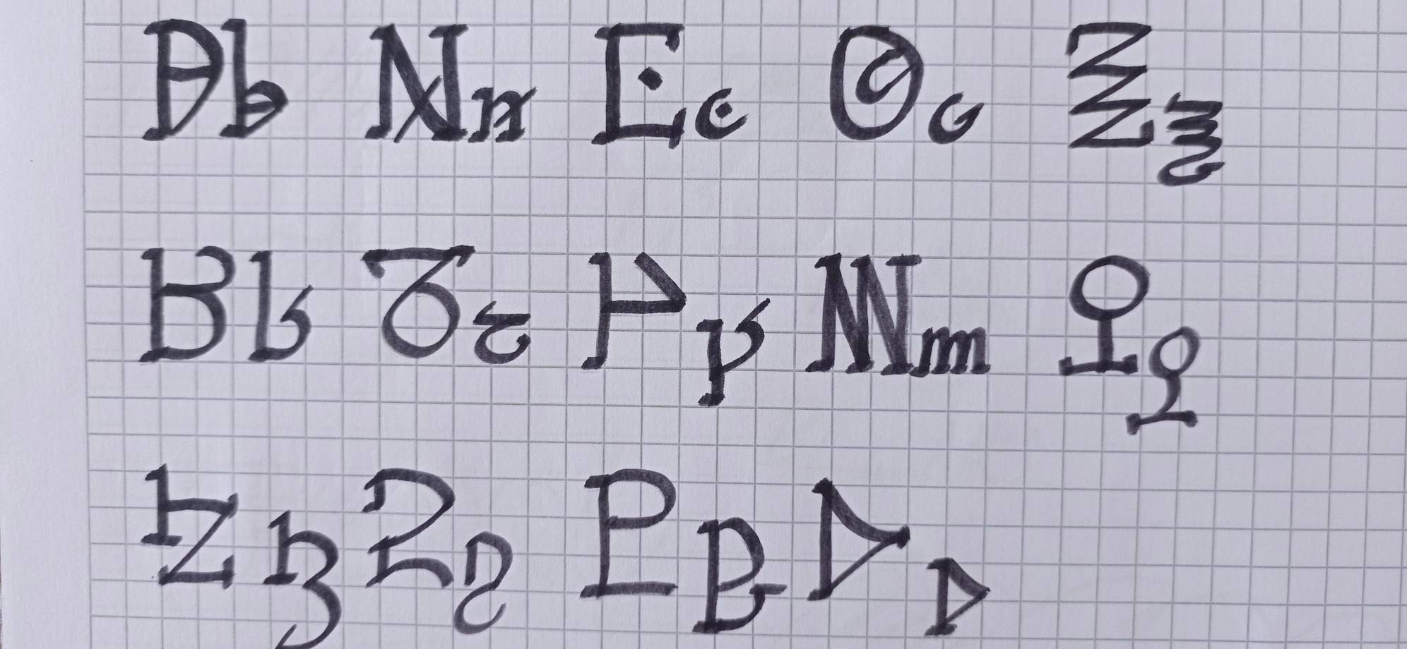 Latin Alphabet Characters