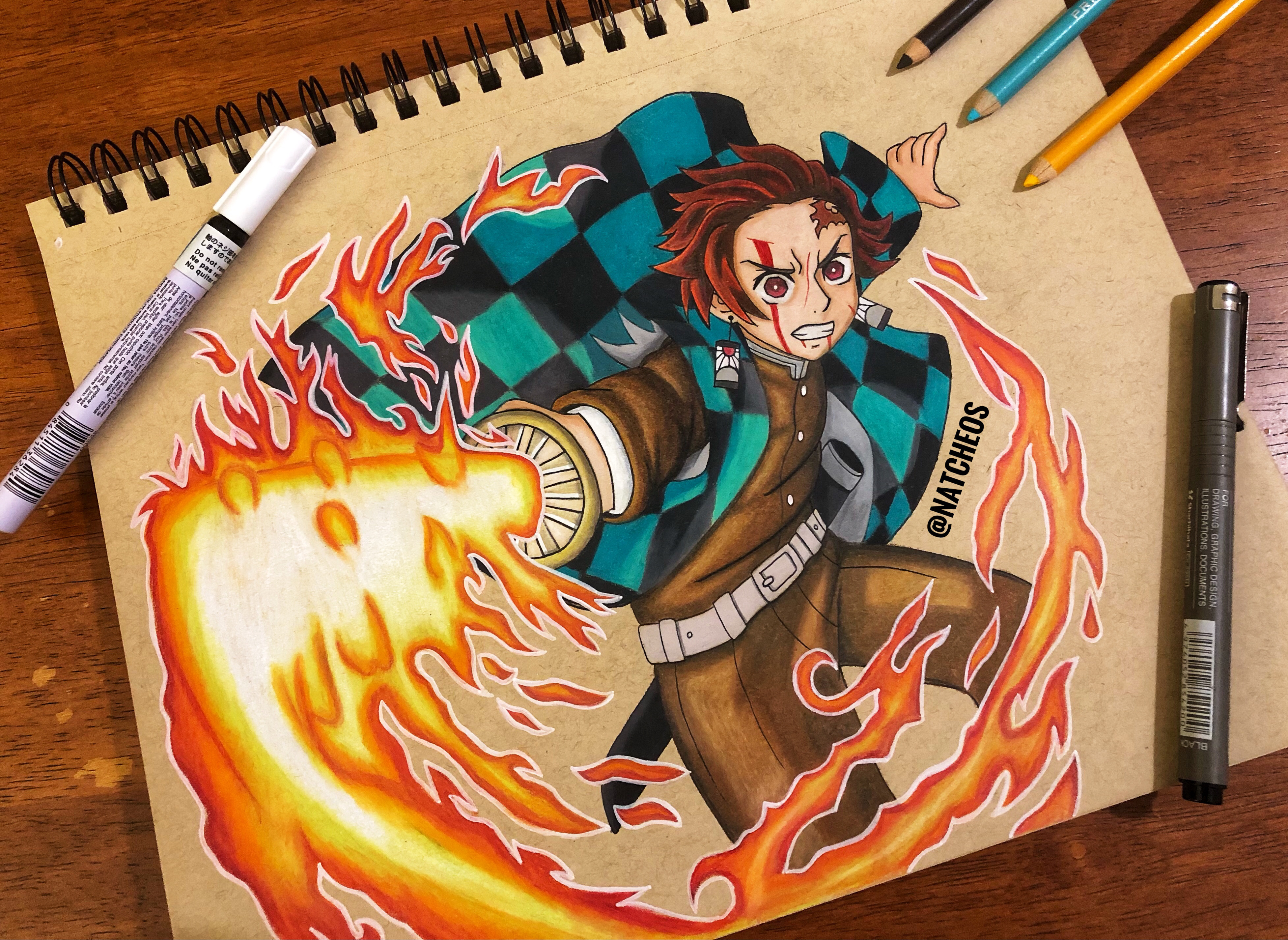 Tanjiro lapiz by TrainHXIII on DeviantArt