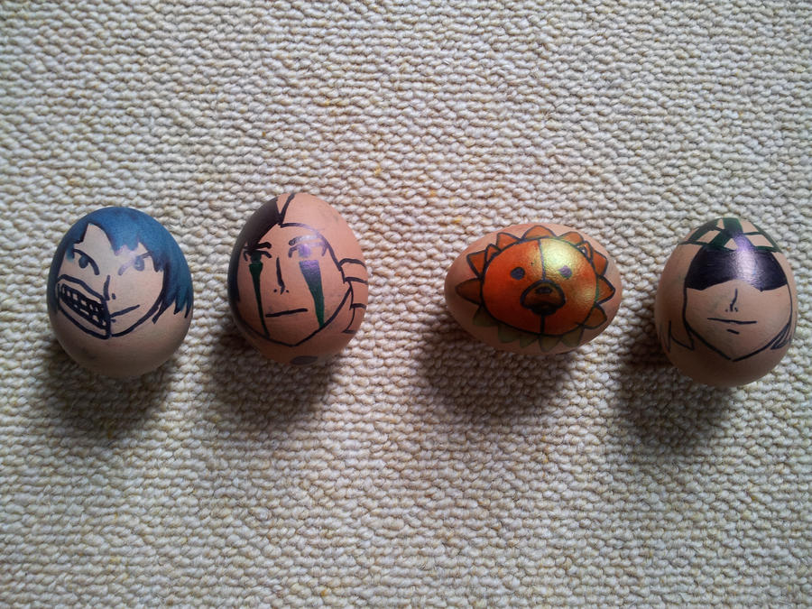 Bleach easter eggs