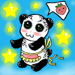 panda the strawberry lover :3