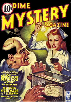 DIME MYSTERY MAGAZINE cover art