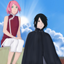 Sasuke And Sakura Uchiha Boruto The Movie Colored