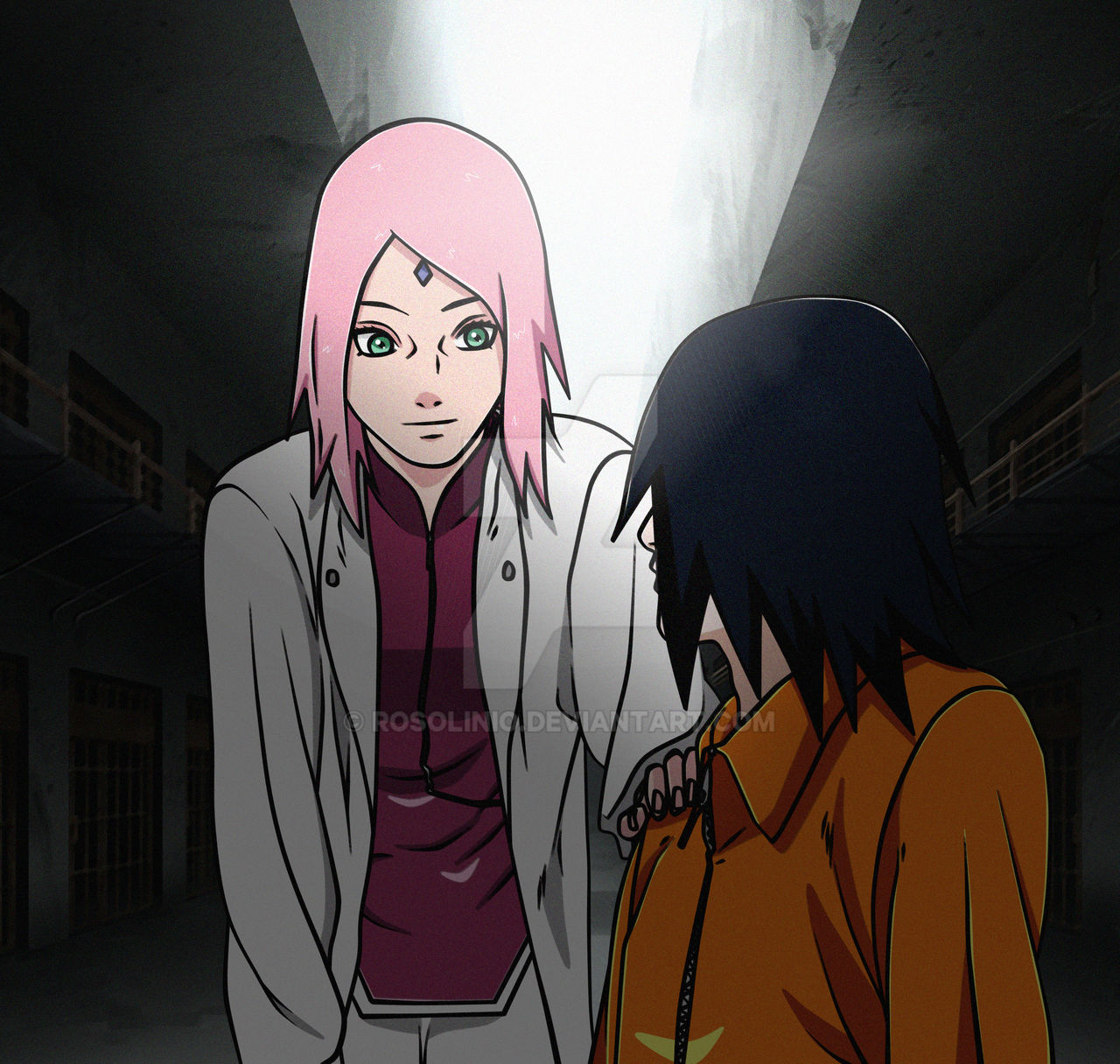 SAKURA E SASUKE LUTA FINAL EM SASUKE RETSUDEN