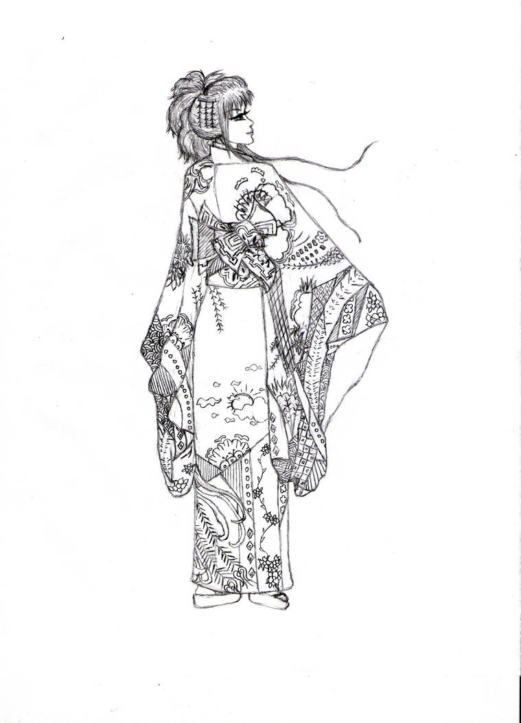 Kimono Sketch: WIP by Taiyohinotsuki on DeviantArt