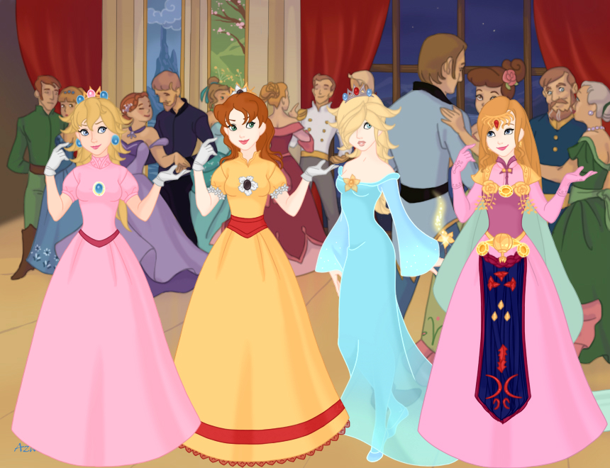 Princess Peach, Daisy, Rosalina, Zelda