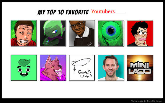 Top 10 Favorite Youtubers