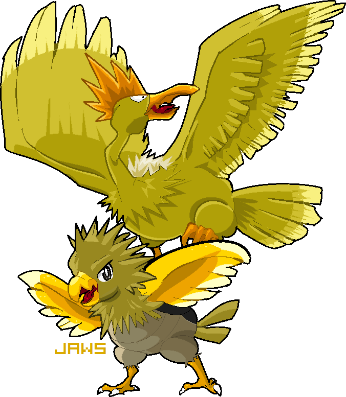 Shiny Spearow + Fearow by Willow-Pendragon on DeviantArt.