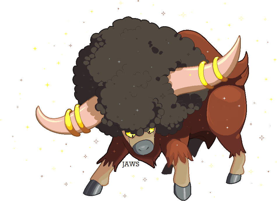 Shiny Bouffalant by WillowPendragon on DeviantArt