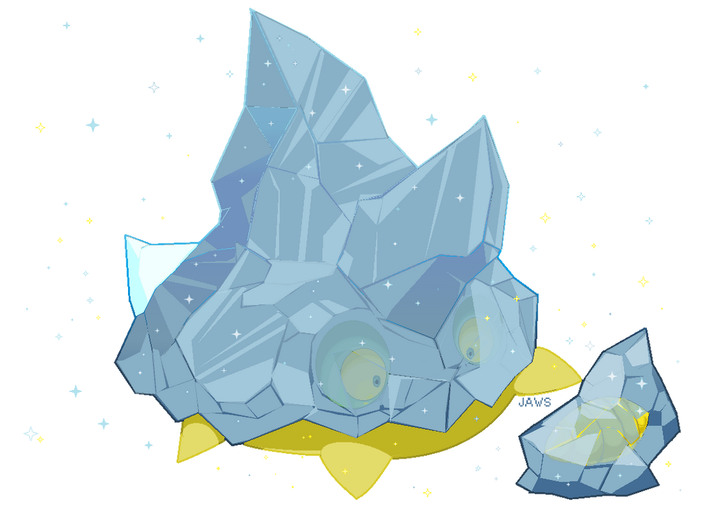 Shiny Bergmite by WillowPendragon on DeviantArt