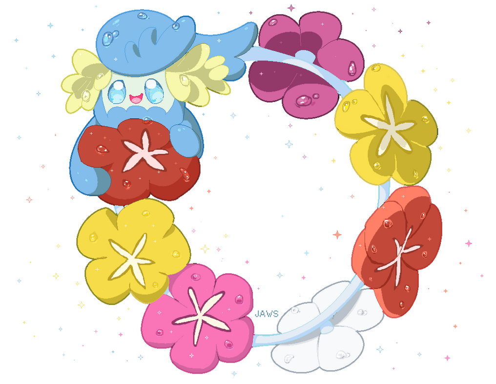 Shiny Comfey by WillowPendragon on DeviantArt