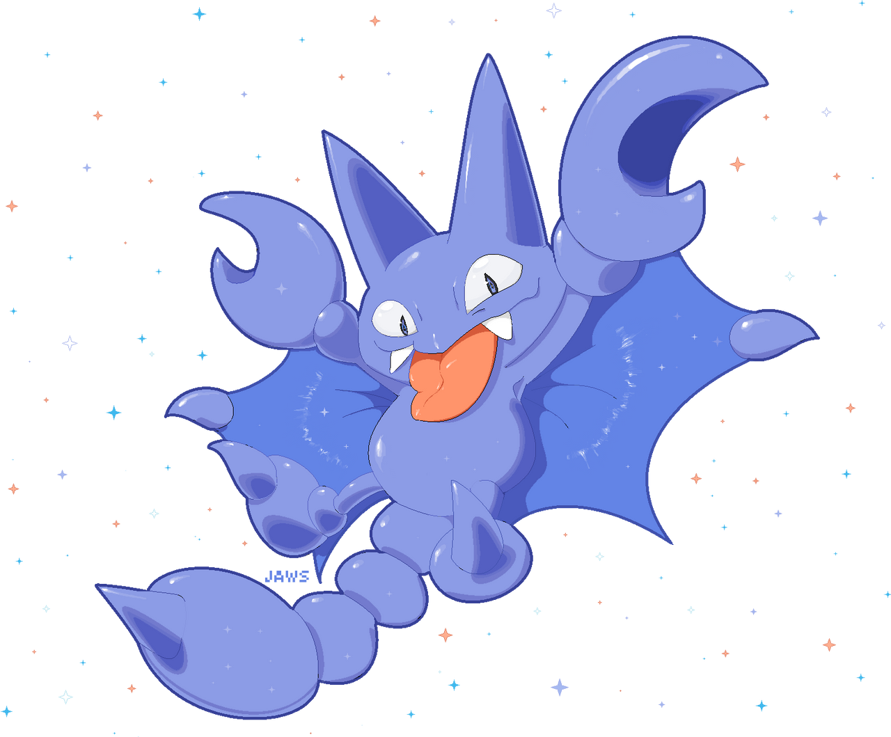 Shiny Gligar by WillowPendragon on DeviantArt