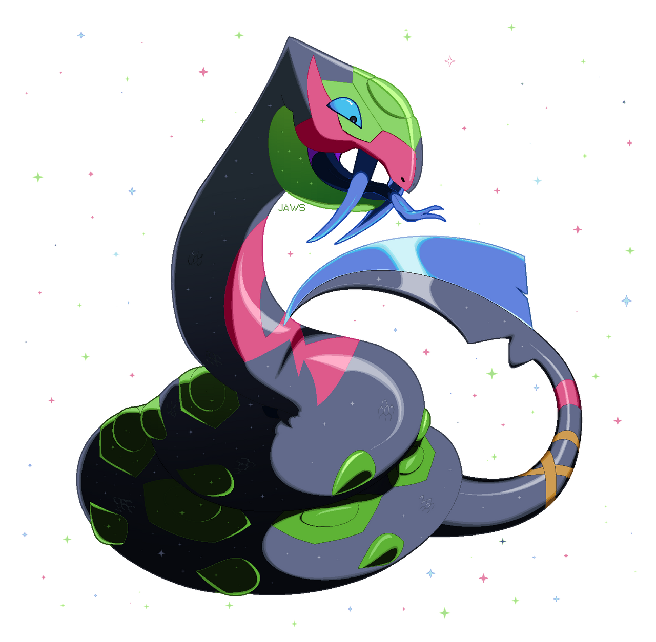 Shiny Seviper by Willow-Pendragon on DeviantArt
