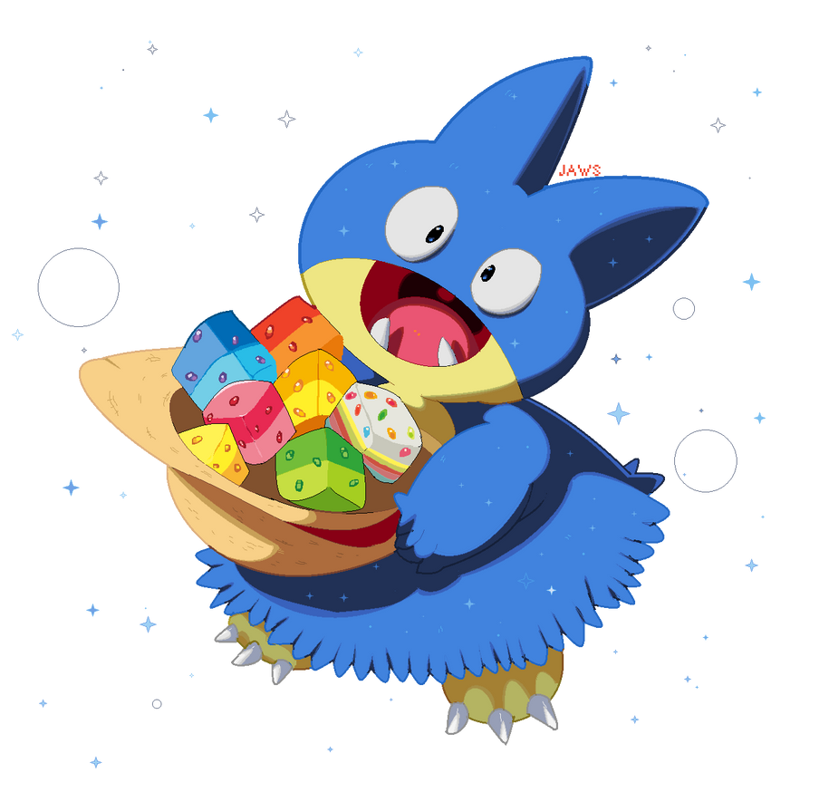 Shiny Munchlax by WillowPendragon on DeviantArt