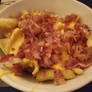 Fries whit cheddar and bacon 