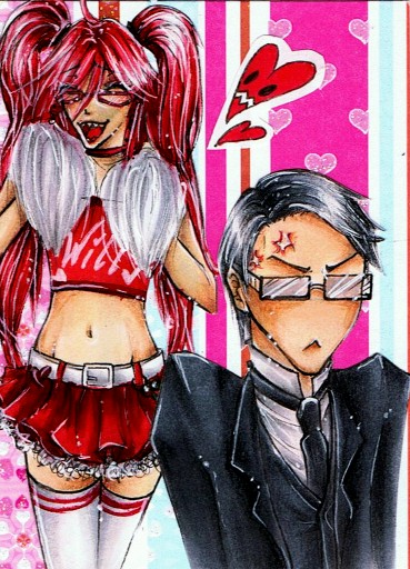 Grell as a fangirly xD