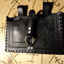 Leather spellbook pouch