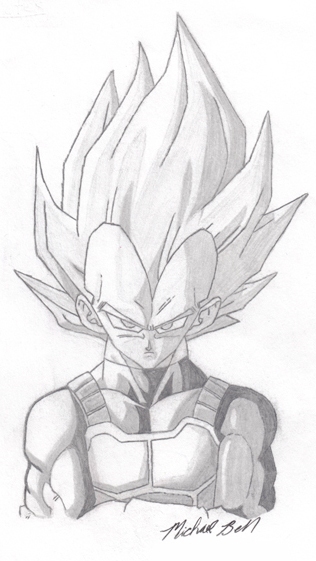 Cartoon Drawing 1 - Vegeta by Portfolio-MBell on DeviantArt Cartoon Drawing 1 - Vegeta by Portfolio-MBell on DeviantArt