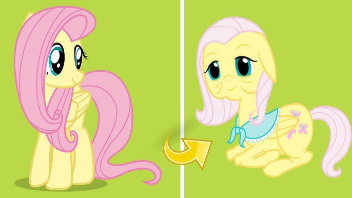 Mlp Getting Old MLP Fluttershy as Old Granny by AKra3895 on DeviantArt