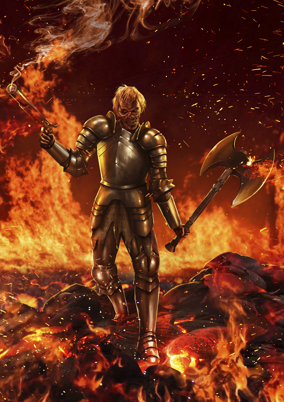 COMMISION: ZOMBIE ON FIRE by caturchandra on DeviantArt