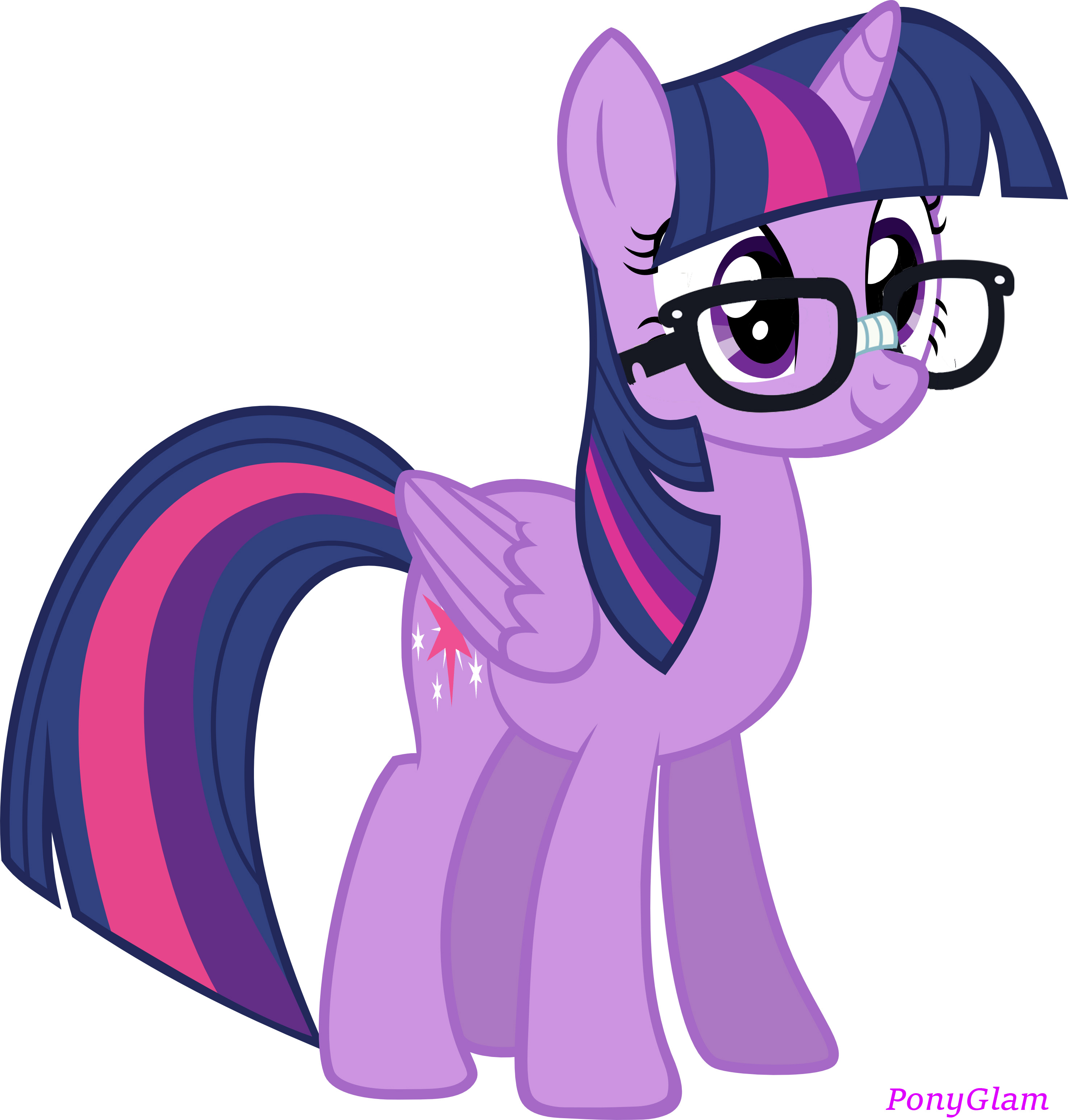 Twilight Sparkle Glasses Vector