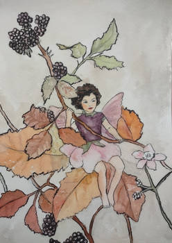 Fairy among berries