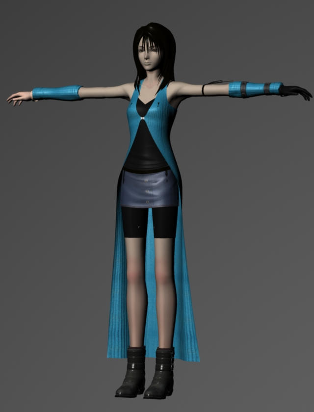 FFVIII - Rinoa Heartilly 3D Model Remake W.I.P by Chronelic on DeviantArt