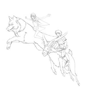 Princess Mononoke Fanart WIP