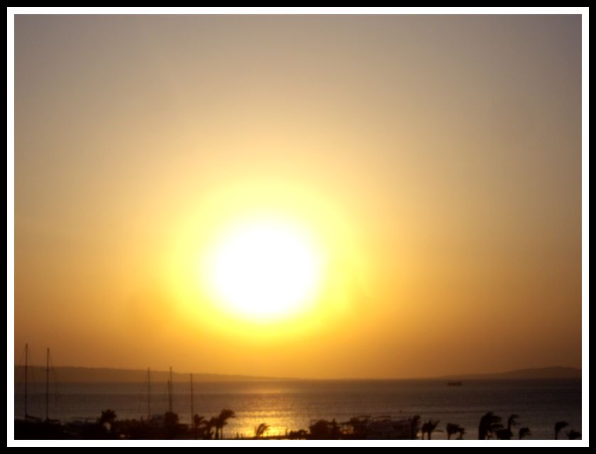 Orange Over the Red Sea