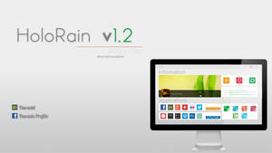 HoloRain v1.0 Rainmeter Skin