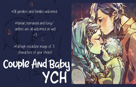 [OPEN YCH] Couple and Baby