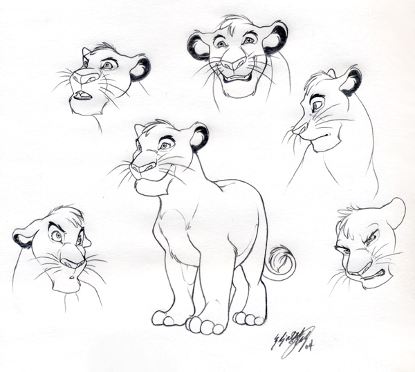 Cub Mufasa sketches