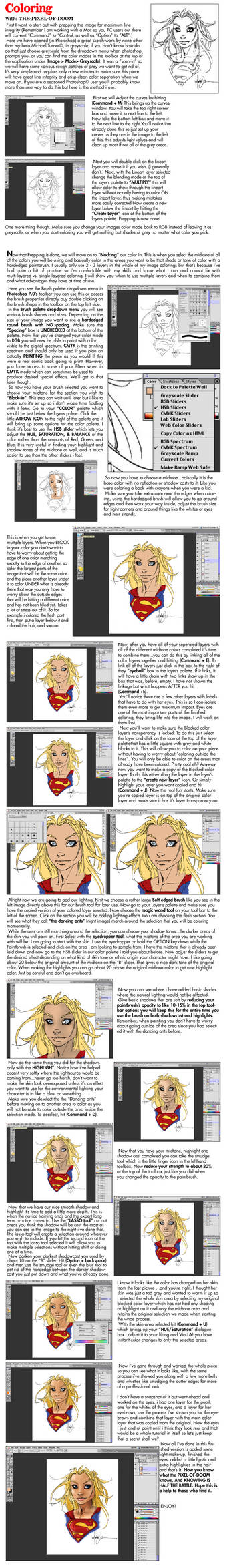 Comic book style Coloring by PIXEL-Of-DOOM