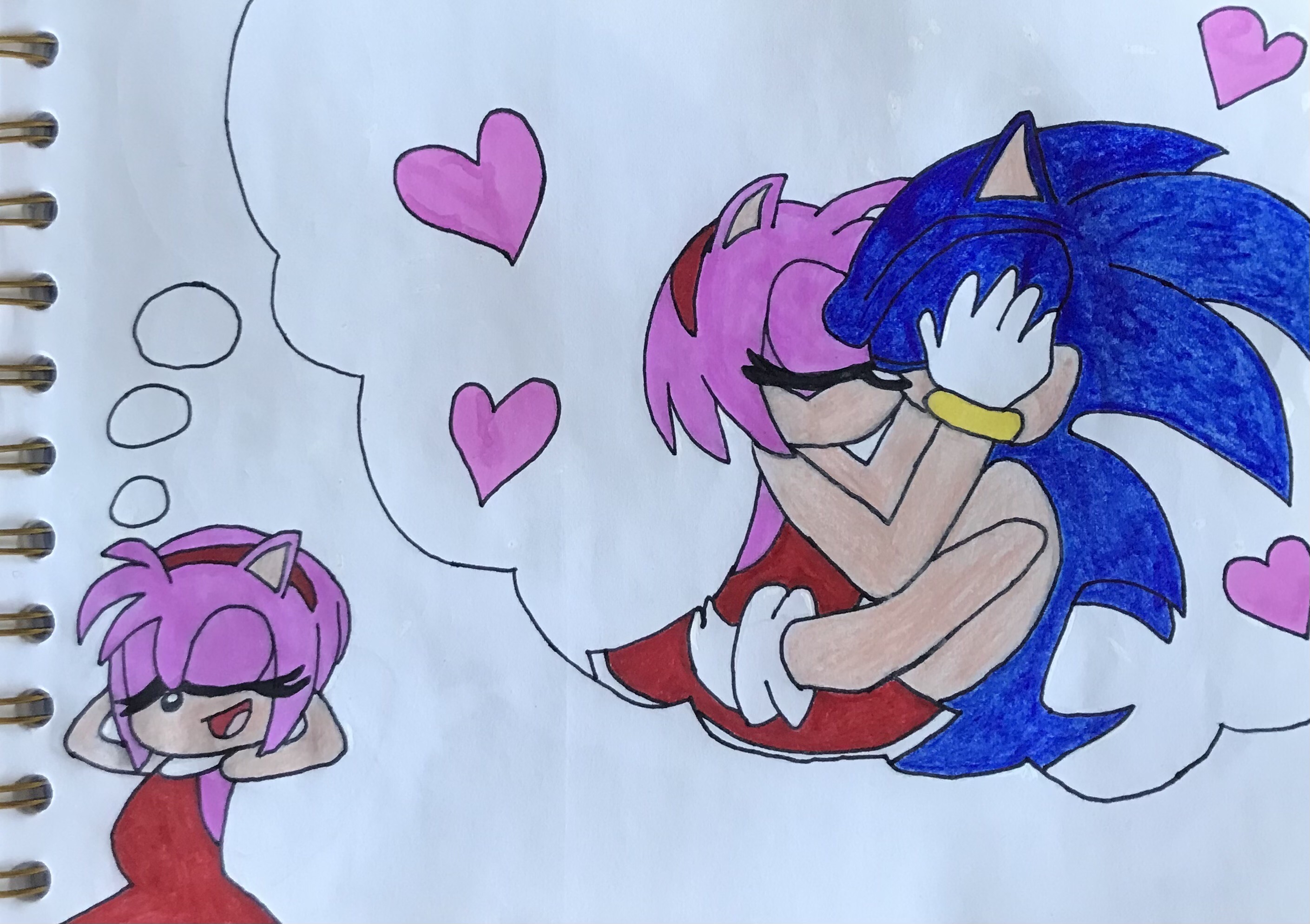 Sonic and Shadow Kiss Amy by LanceFreelanceArtist on DeviantArt