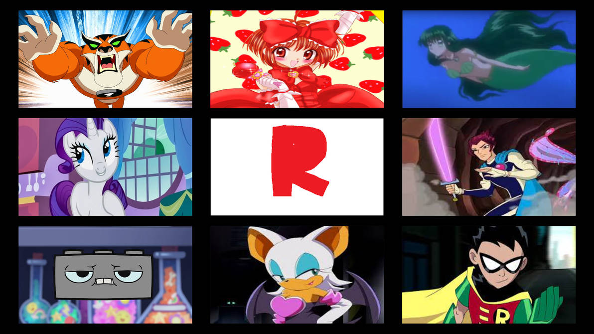 My favorite letter R characters by Ning5839 on DeviantArt