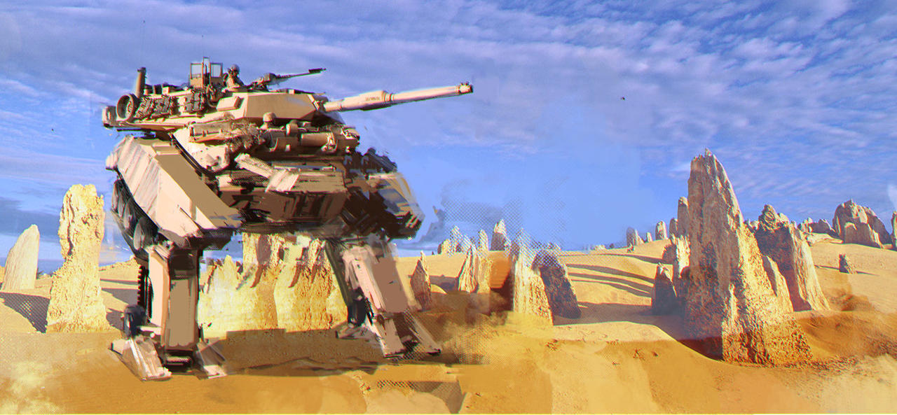 Tank Walk Walking tank machine by brushray on DeviantArt